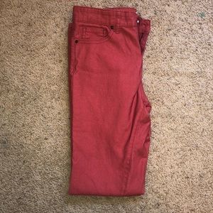 Red jeans